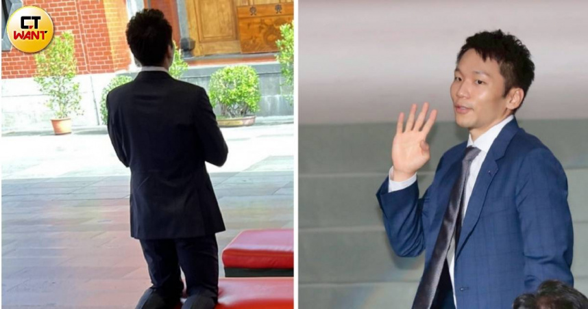 有拜有保庇1／上任前先求神保佑　直擊李洋西裝革履現身行天宮虔誠祈福