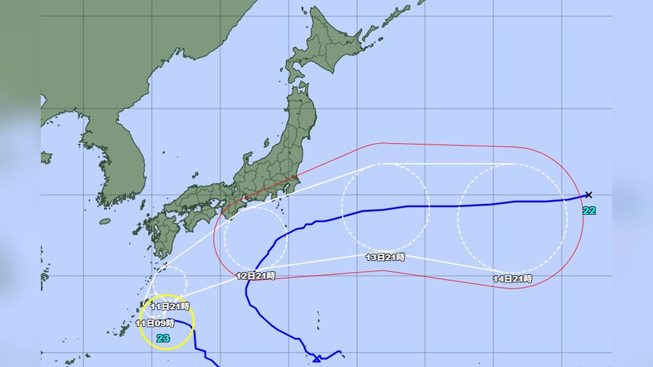先後襲日！雙颱「路徑複製」 娜克莉週末侵沖繩、九州