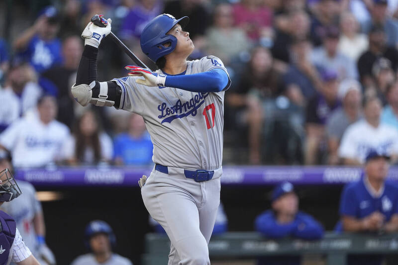 MLB(影)／大谷翔平第44轟出爐！追平史瓦伯並列全壘打王