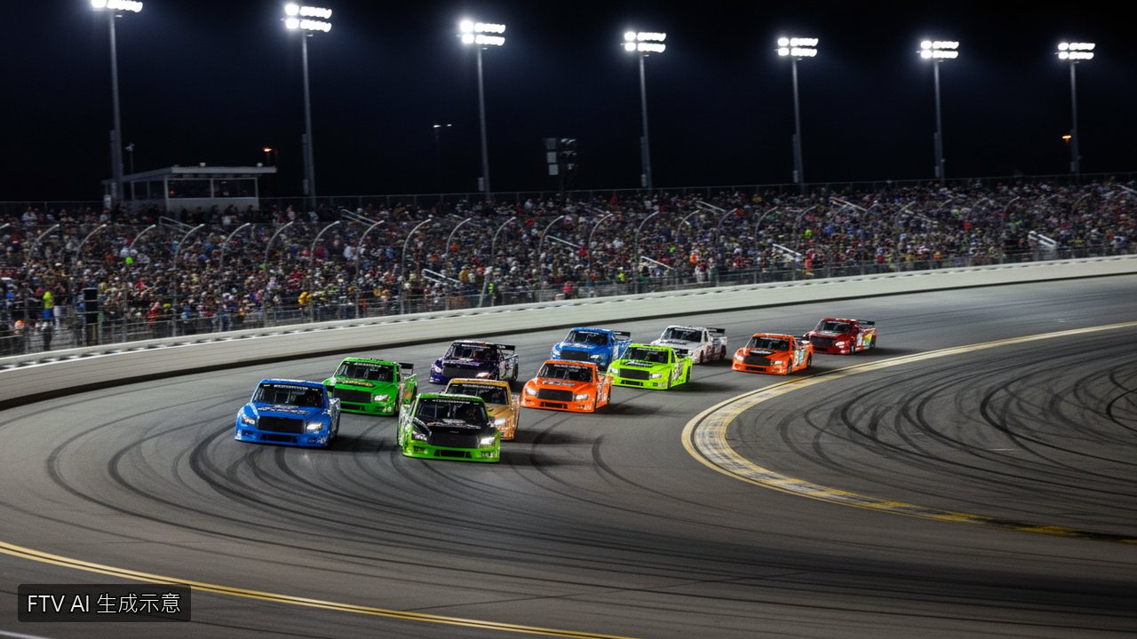 NASCAR納斯卡卡車賽納許維爾站 Layne Riggs最後一圈驚天逆轉奪冠
