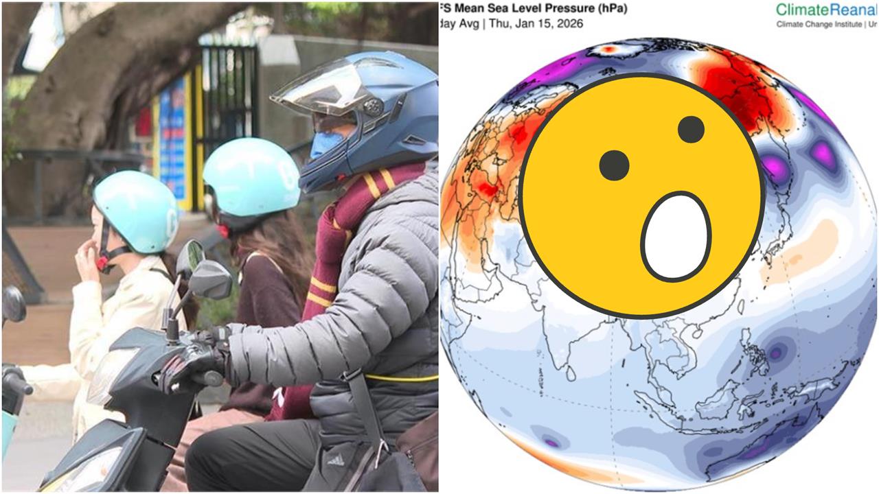 北極「大片紅棕色」霸王級寒流要來？氣象專家PO照：第一次看到這麼極端