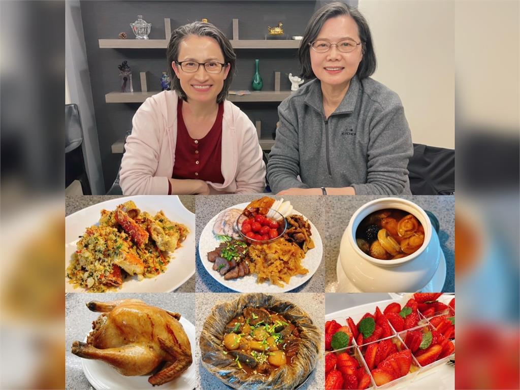 快新聞／邀「咪琴」守歲！蔡英文年夜飯曝光　笑稱：今年較晚發文被洗版了