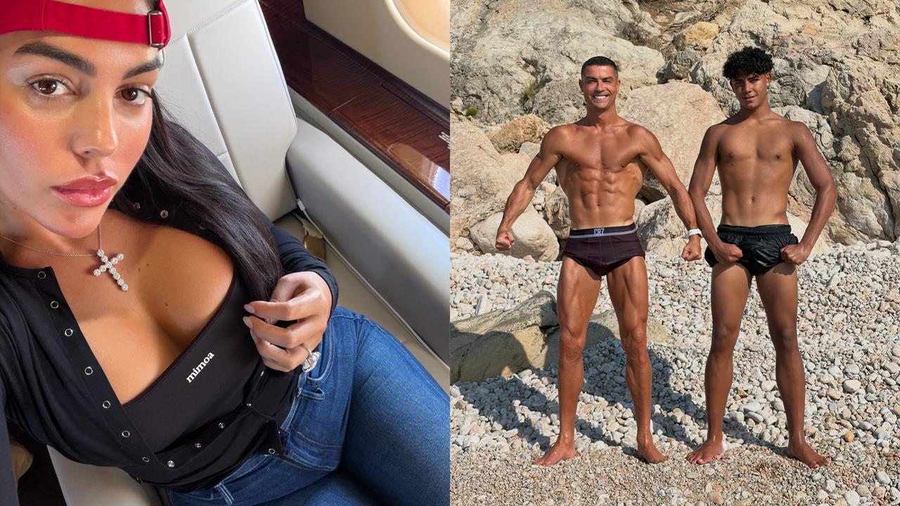 足球／C羅父子身材太犯規！16歲兒肌肉、身高都快超車　火辣未婚妻也入鏡