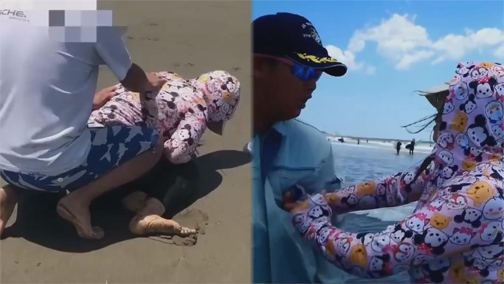 日本海灘偷挖牡蠣被抓！中國大媽竟上演碰瓷戲碼　倒地狂喊：叫救護車