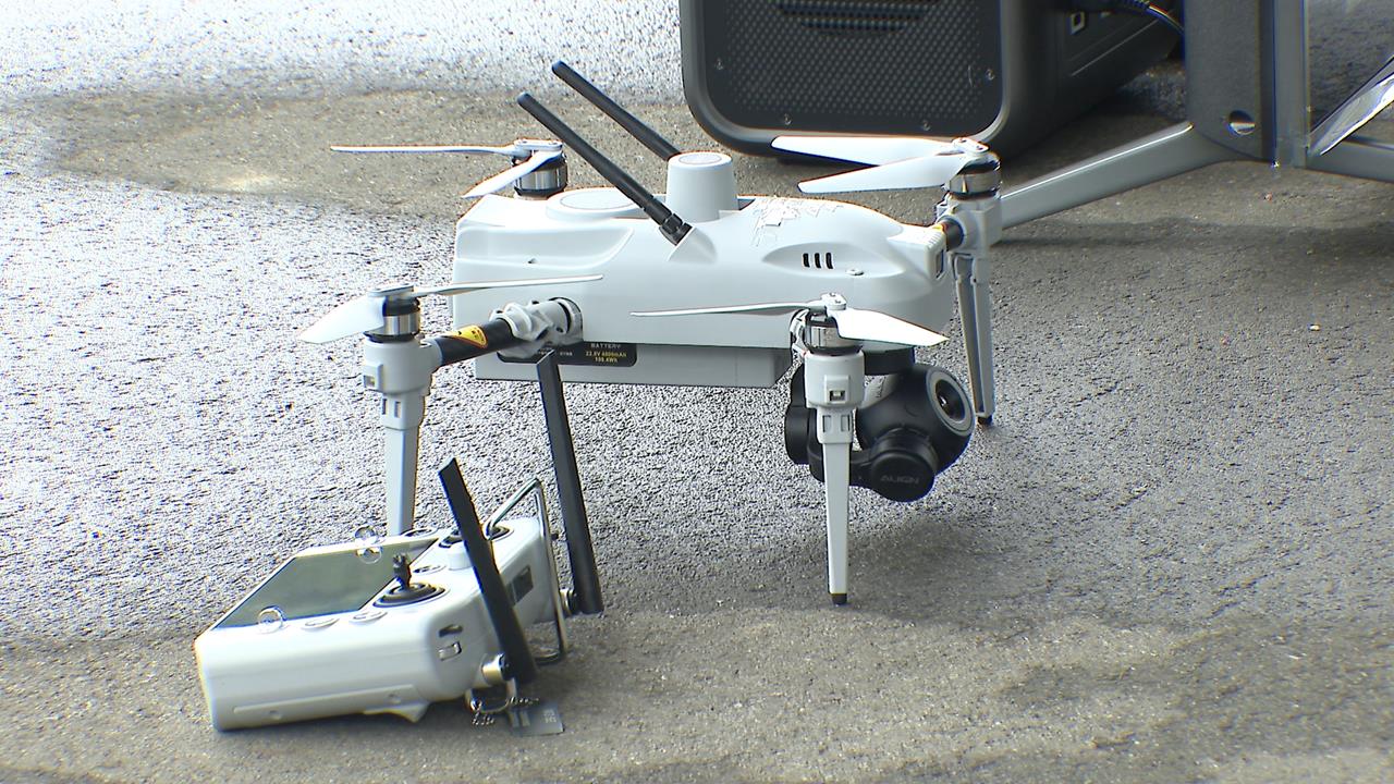 總統視察保二無人機中心　賴總統盼無人機列入警消配備
