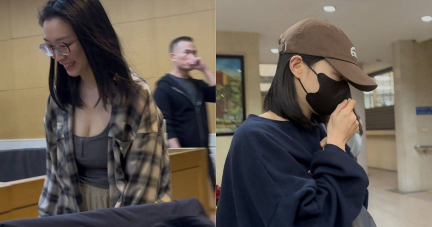 太子集團「爆乳女特助」現身北檢! 戴韓國潮帽穿大學長T不發一語