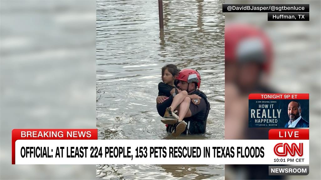 德州哈立斯郡變「水城」　5歲童遭洪水沖走喪命