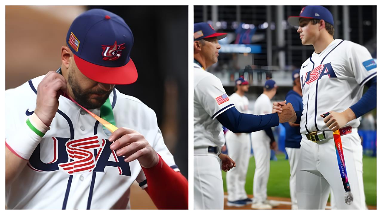 經典賽(影)／銀牌很失望！「美國重砲」史瓦伯、「火球終結者」領獎後直接拿掉