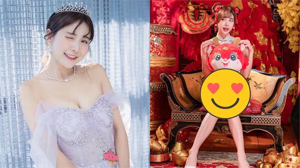 樂天IU拜年超短旗袍搞事!下路走光大破防...「害羞小熊」猛探頭