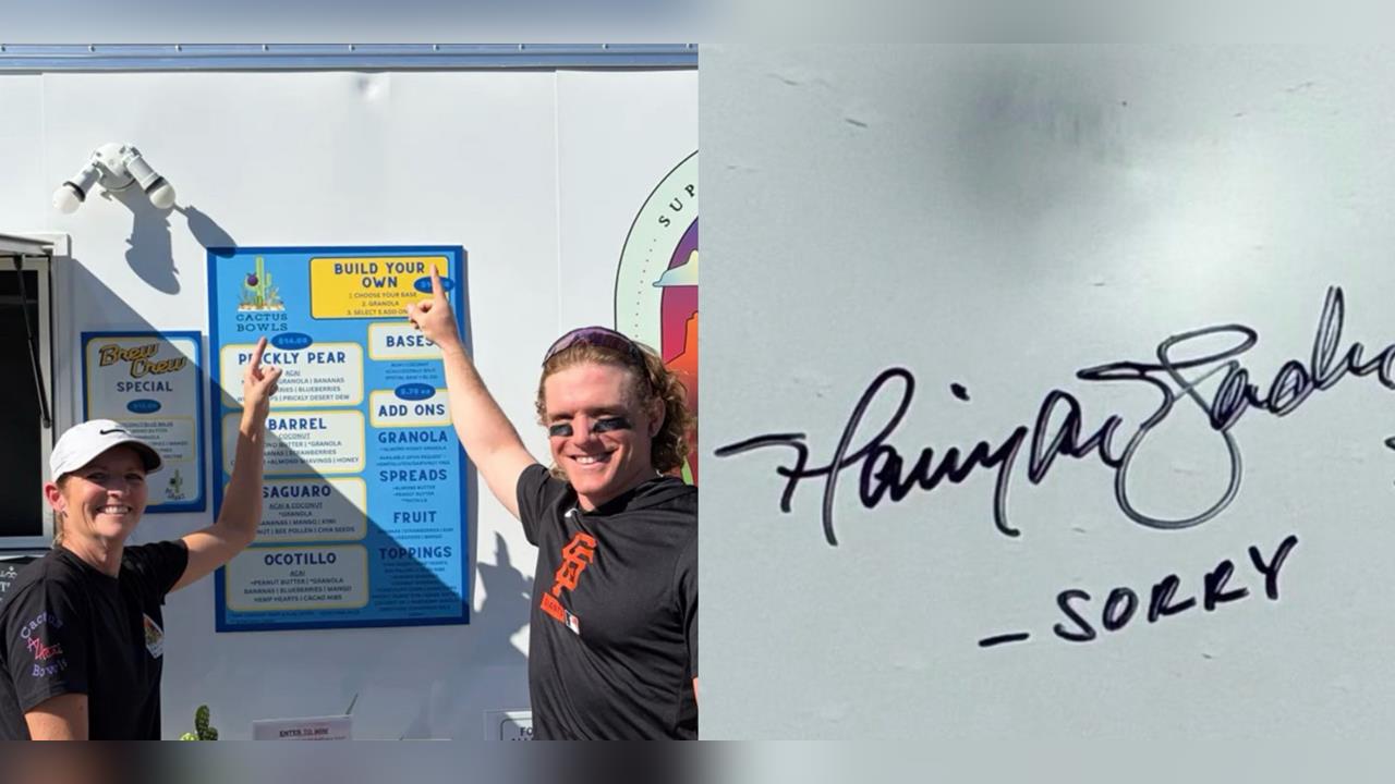 MLB(影)/貝德太暴力讓老闆娘受驚嚇!狂野一轟把左外野餐車撞出大凹洞!