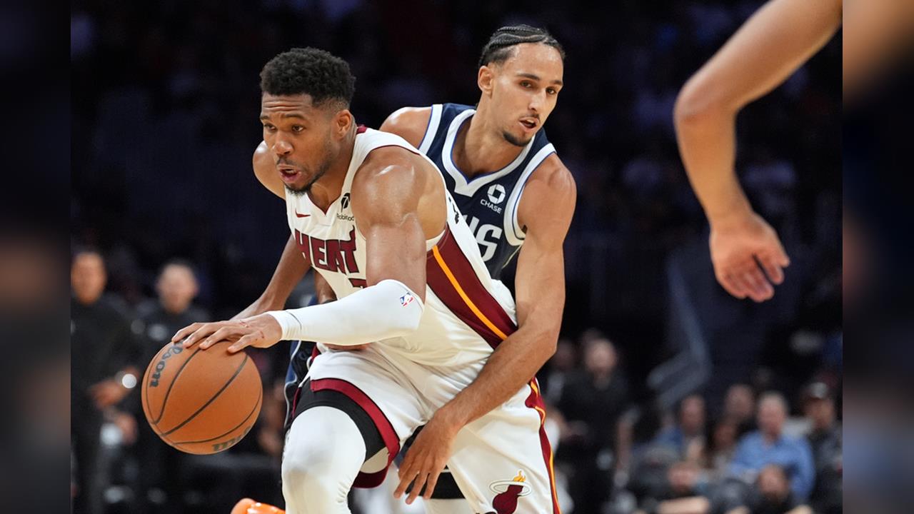 NBA(影)／在對手頭頂上單手猛灌！字母哥卯足全力大三元演出仍救不了熱火