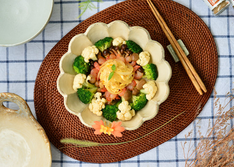 雙色花椰炒蛋｜適合牙口不佳