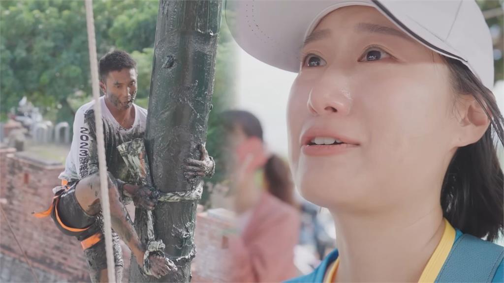南韓妞為屏東搶孤加油打氣　「見選手1精神」讓她感動流淚