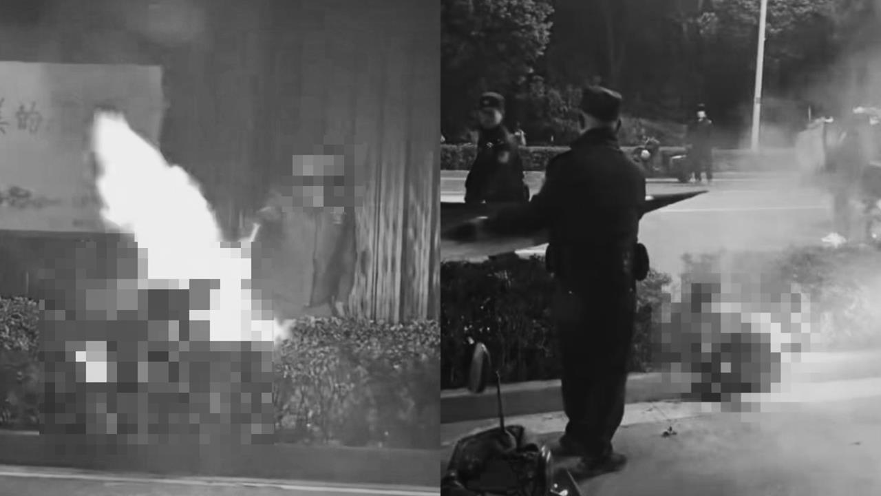 慎入／男不爽被綠趁妻車震「當街活燒小王」！行凶後淡定坐路邊等警察