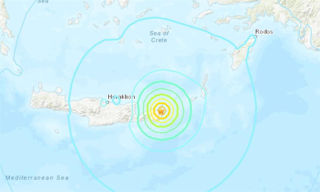 快新聞／希臘克里特島規模6.3強震「震源深度僅2公里」 目前未傳災情