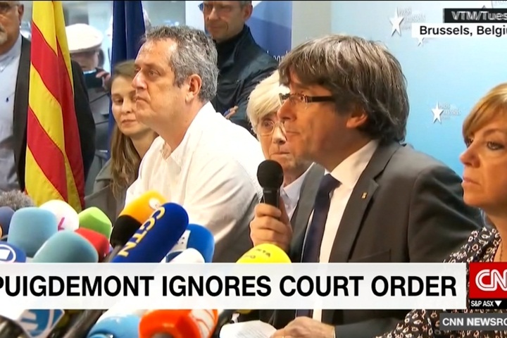 普伊格蒙特未出庭 西班牙檢方要求<em>歐盟</em>逮捕令