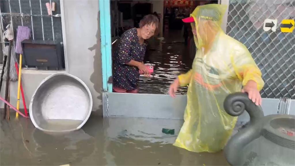 快新聞／暴雨狂襲！台南後壁淹水嚴重　即起停班停課