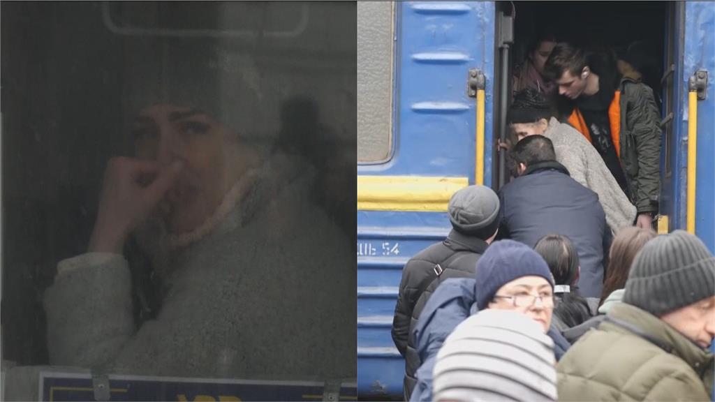 遭砲火轟炸！烏克蘭人逃離前線往邊境避難　火車上烏人望家鄉流淚畫面曝