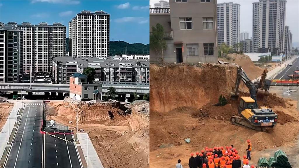 不讓路就與世隔絕！中國釘子戶被挖成「孤島」　官方強硬拆遷惹議