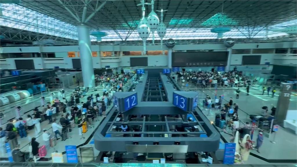 桃機二航廈中午突停電1小時　經查「百葉窗壓到電纜」惹禍
