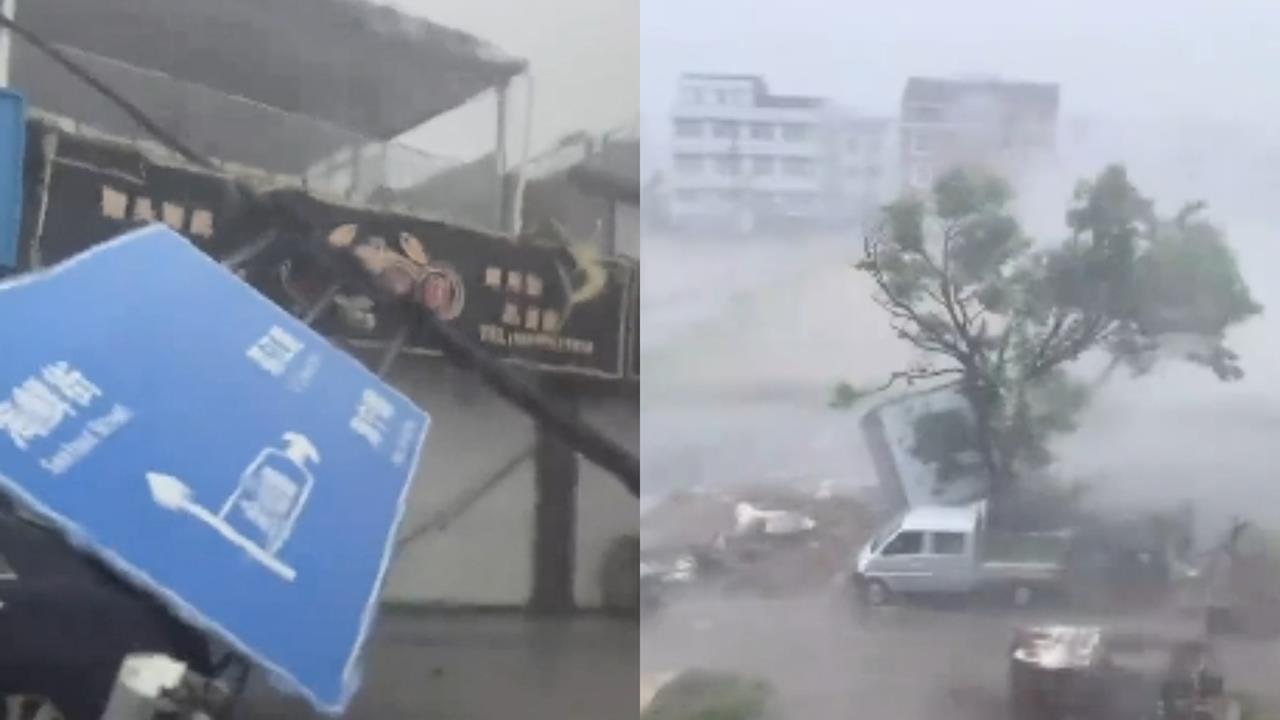 白海豚颱風「狂炸中國」百萬人急撤！上海上班族「颱風天仍上班」崩潰喊：放過我們吧