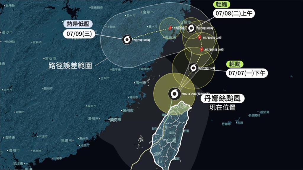 丹娜絲颱風回馬槍轉一圈還要來?「敗部復活」可能性曝光專家給答案了