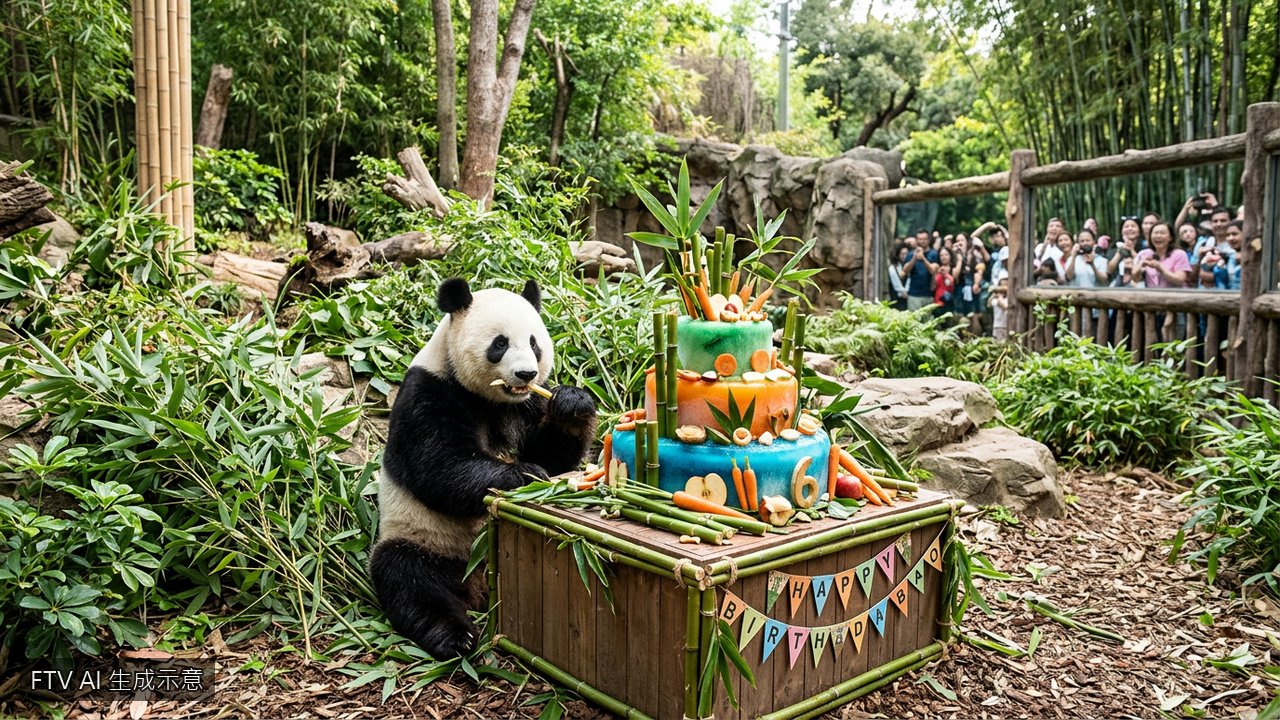 北京動物園明星大貓熊「萌蘭」過11歲生日　萌樣吸睛