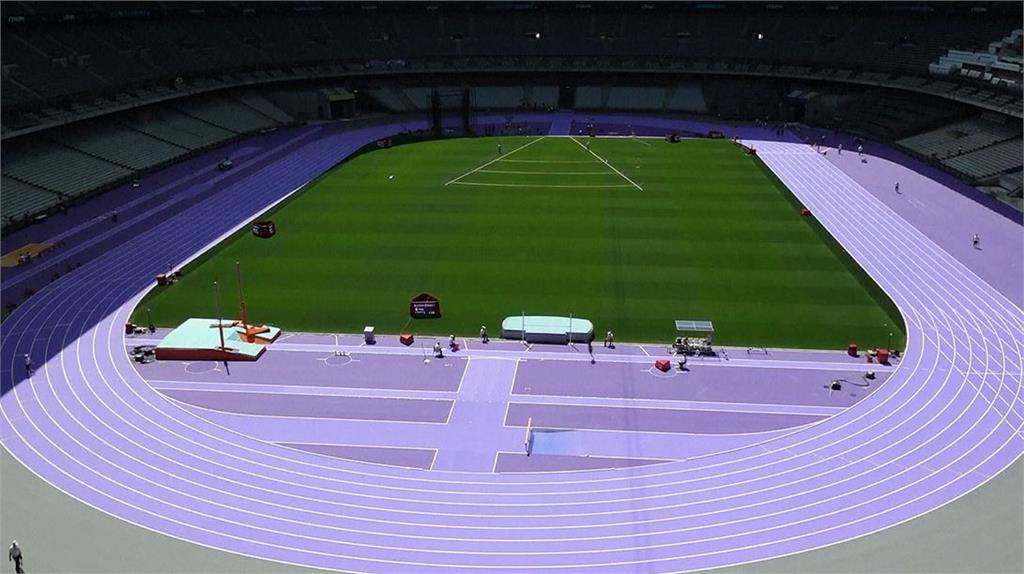 巴奧紫色系主場館正式亮相　創新「紫色跑道」成大亮點