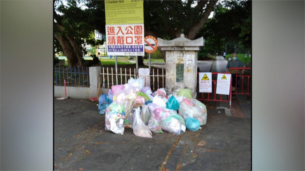 沒公德心　湖口中華公園連假後驚見「垃圾山」