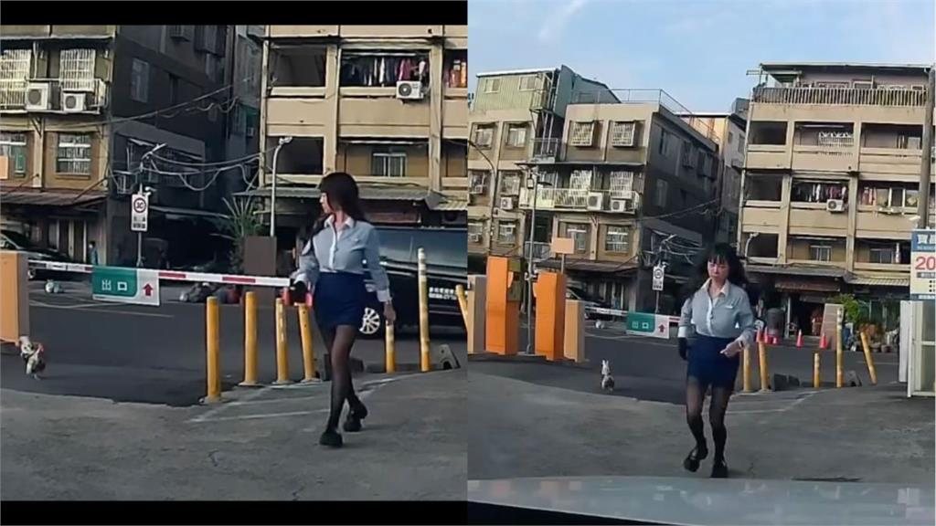 高雄OL慘遇「地雞主」!黑絲狂奔畫面瘋傳 網笑:這個太雞情太激烈