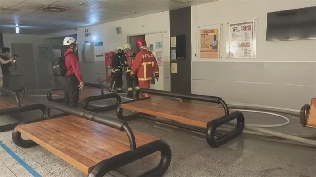 部立苗栗醫院火警　管道間冒白煙幸無人員傷亡