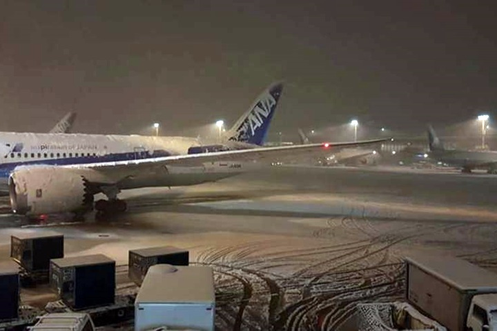 東京暴雪機場關閉 旅客被丟包怨「沒水沒飯吃」