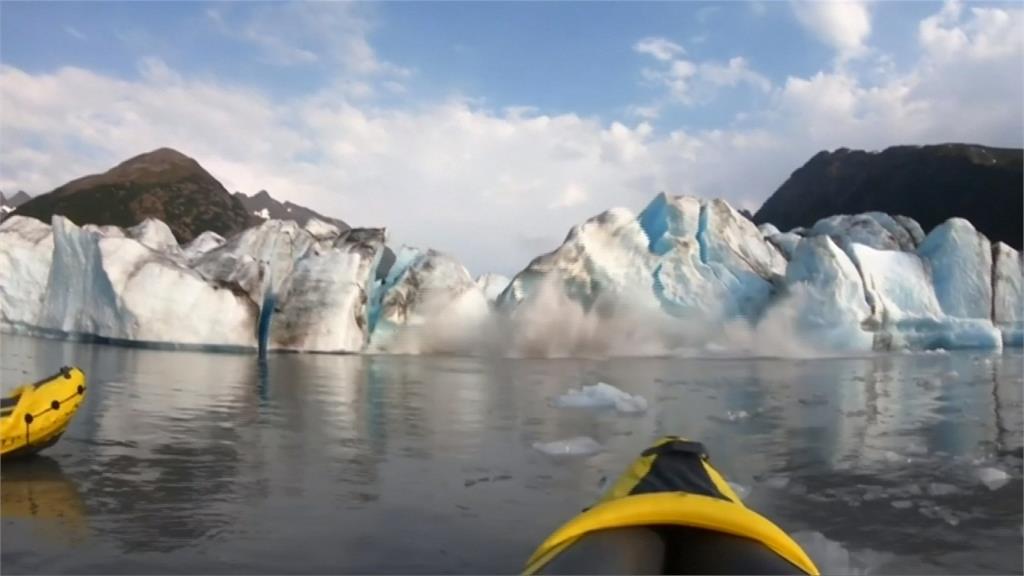 阿拉斯加史賓塞冰河崩解 驚險一瞬全都錄