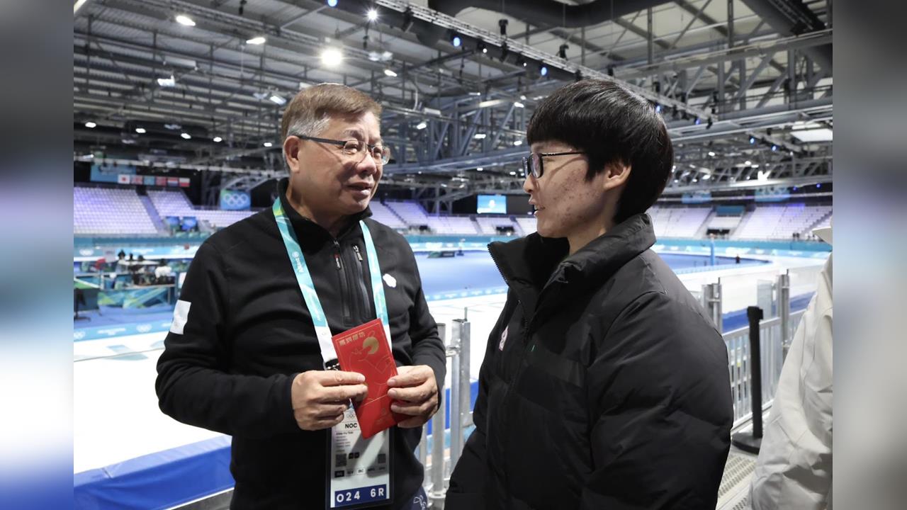 冬奧／奧會主席蔡家福探視台灣隊選手加油打氣！走訪各地賽區進行國際交流