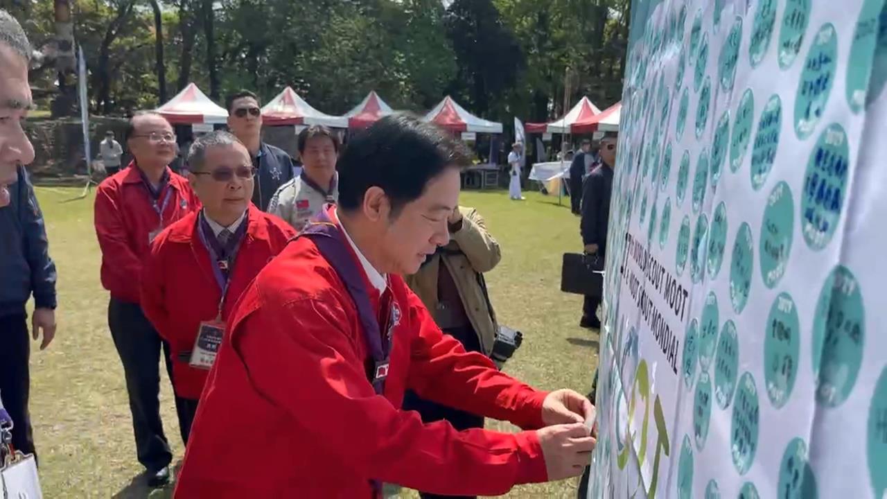 出席全國童軍節慶祝大會　賴：讓童軍成推動外交軟實力