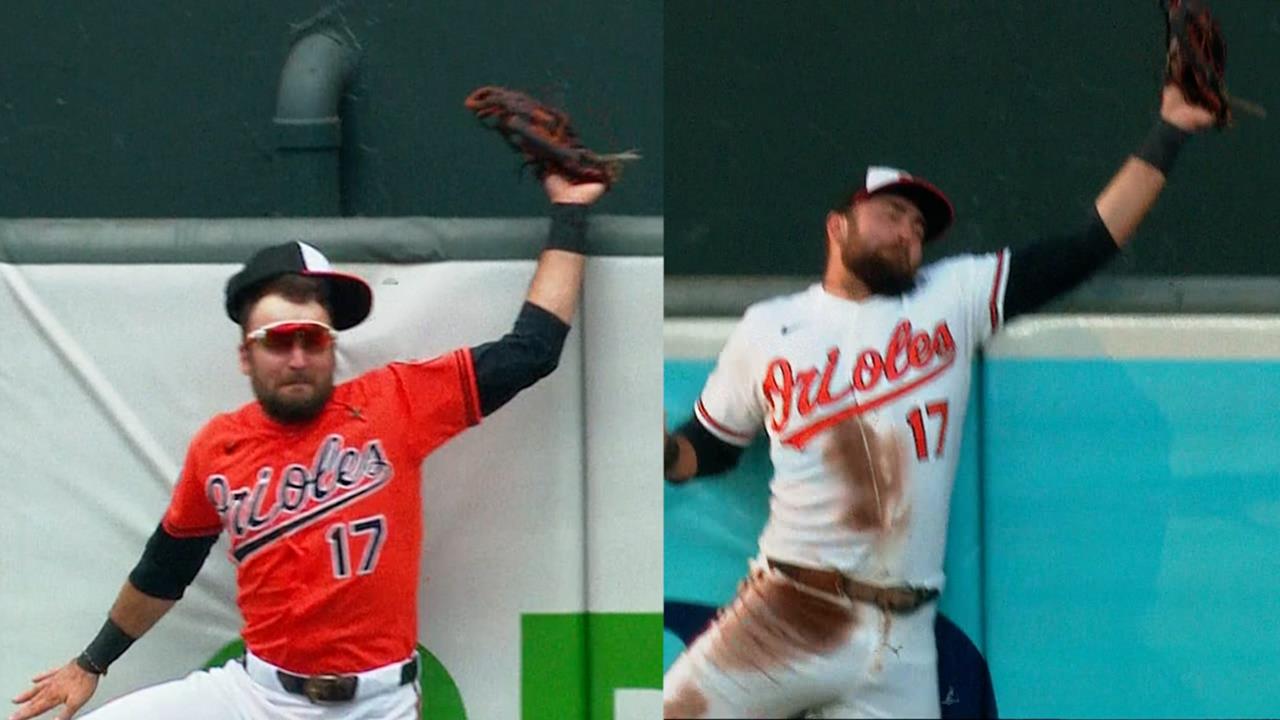 MLB(影)／真牆頭悍匪！他狂奔99英尺「滑翔沒收」全壘打　連兩天超美技全場看傻