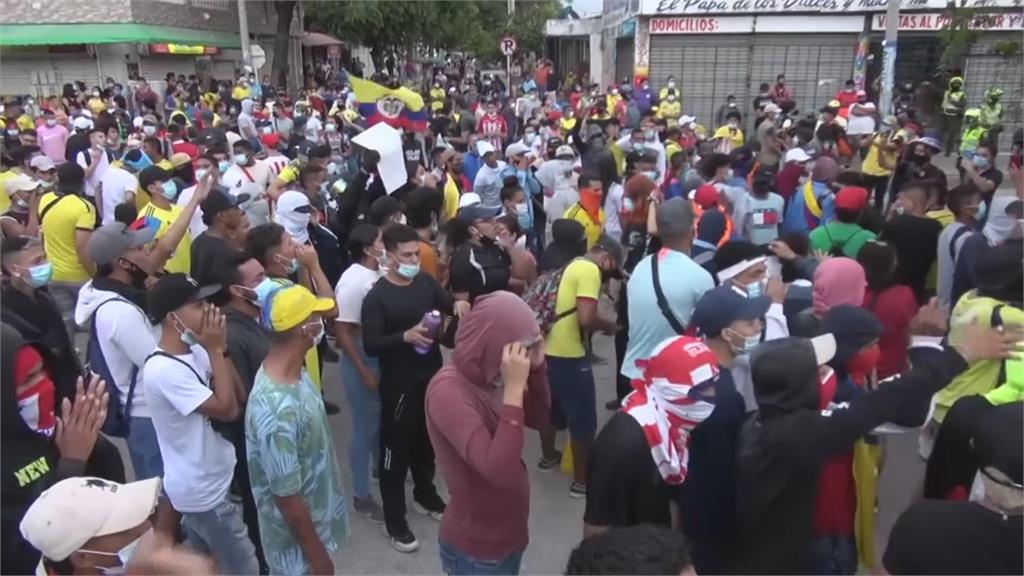 世界盃資格賽場外暴動　哥倫比亞反政府抗議延燒