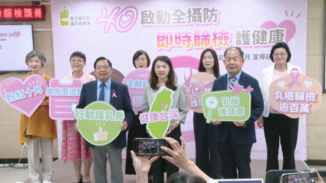 乳癌篩檢突破百萬人次 國健署籲40歲開始乳房X光攝影護健康