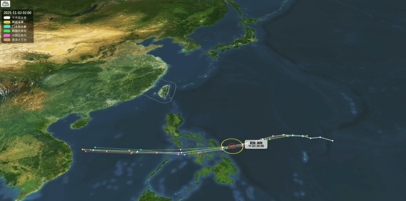 11月恐有「雙颱形成」海鷗強度估達中颱!專家:「跟班」非常靠近東部外海
