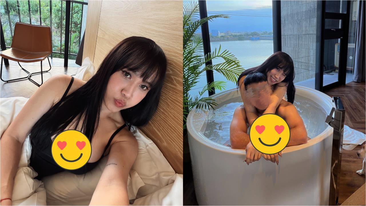 網紅黃小愛甜勾男友「浴缸全裸貼貼」!大尺度閃瞎粉:要經營付費平台了?