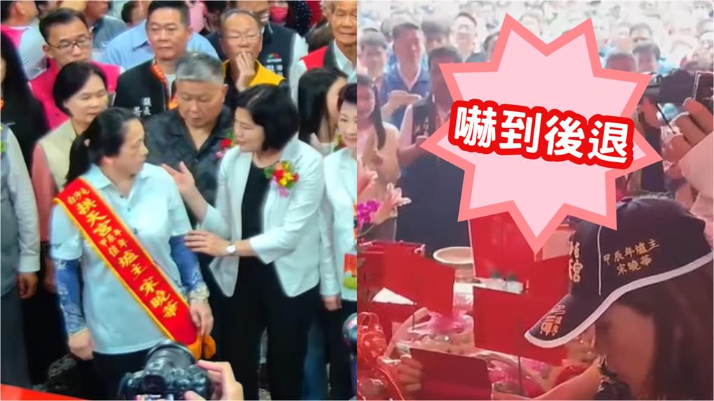 搶C位+攔轎挨轟！白沙屯媽祖停轎雲林「張麗善又現身了」香險插到…她嚇到後退