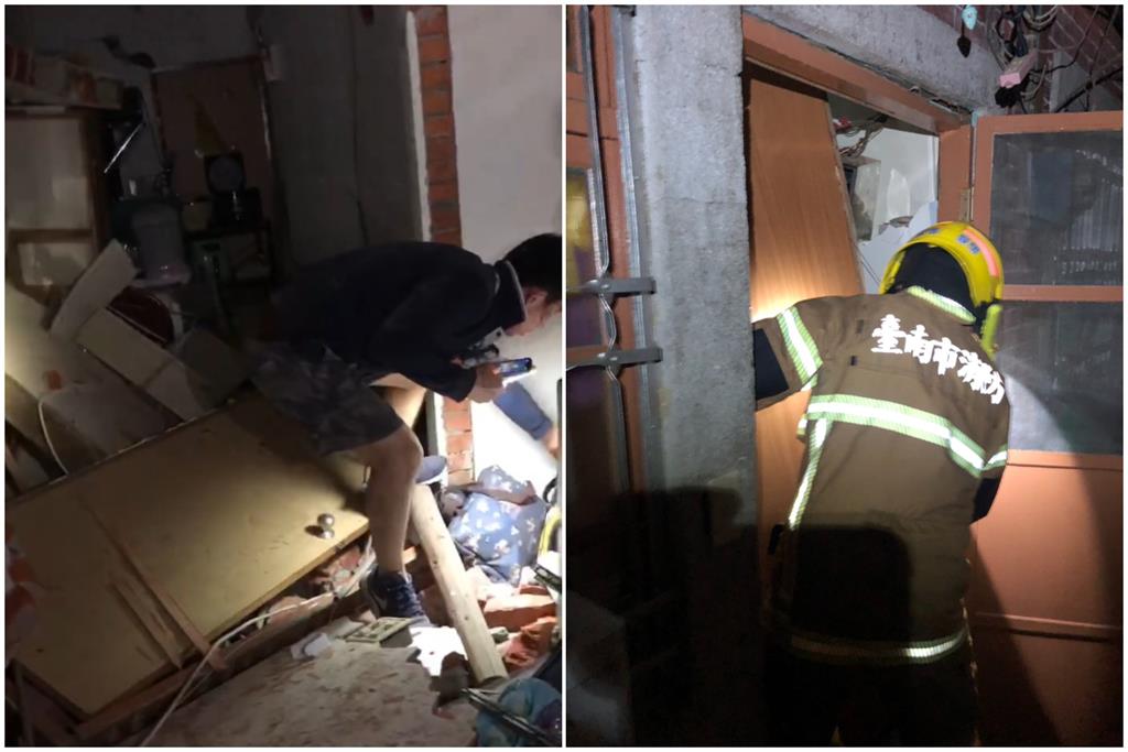 快新聞/台南民宅倒塌!凌晨6.4強震 救出5人「受傷畫面曝光」