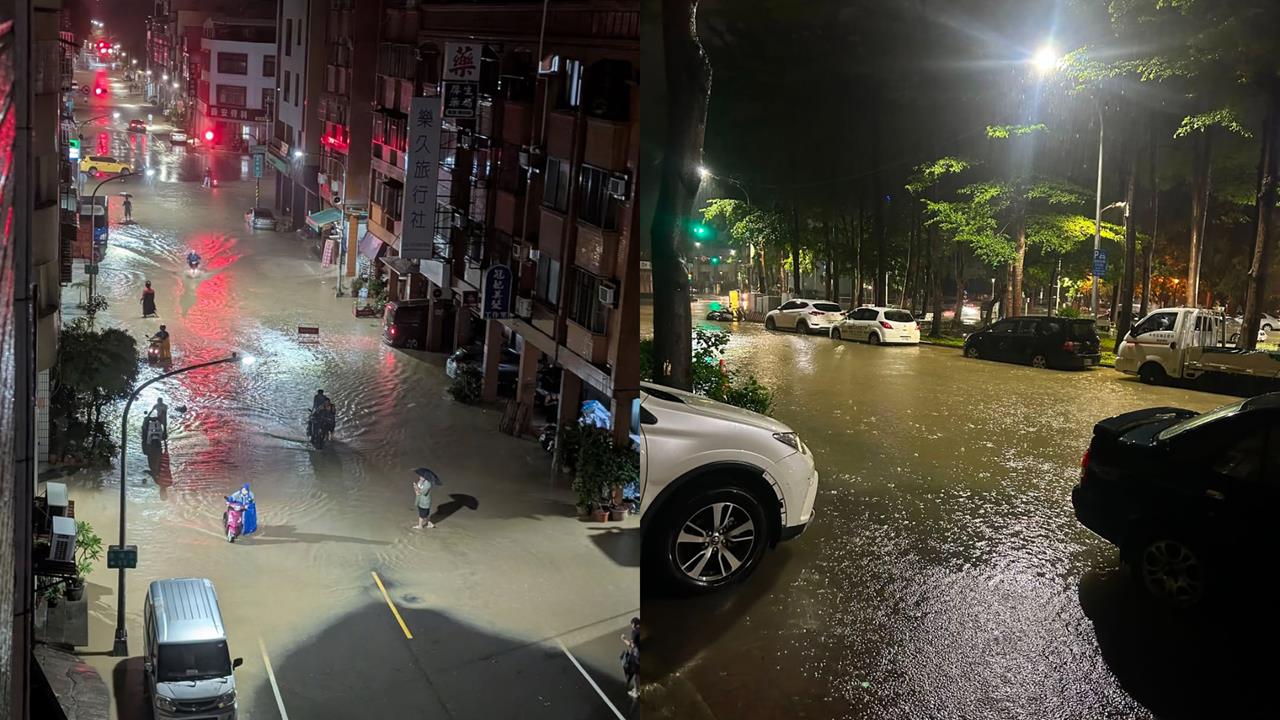 豪雨炸高雄美術館淹成河！30分鐘「神速退水」對比圖曝光　網改口不罵了