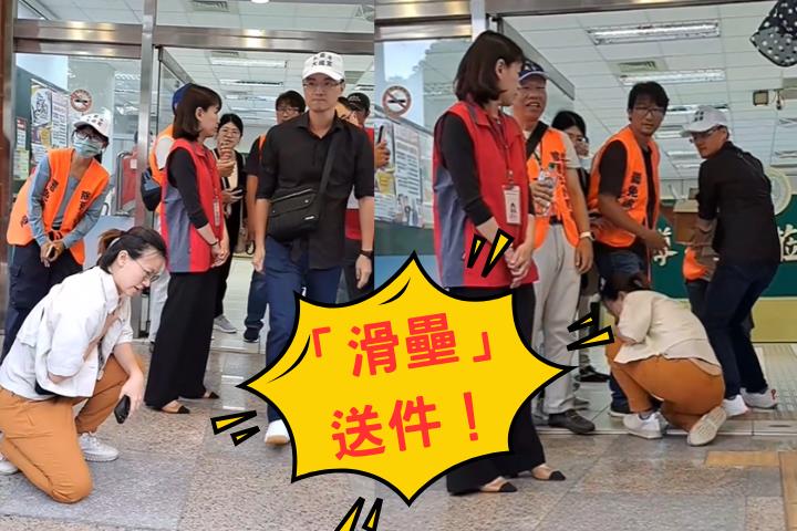 拚民主到最後一秒！「除舊汰欣」志工滑壘送件…5秒壓線畫面惹哭網友