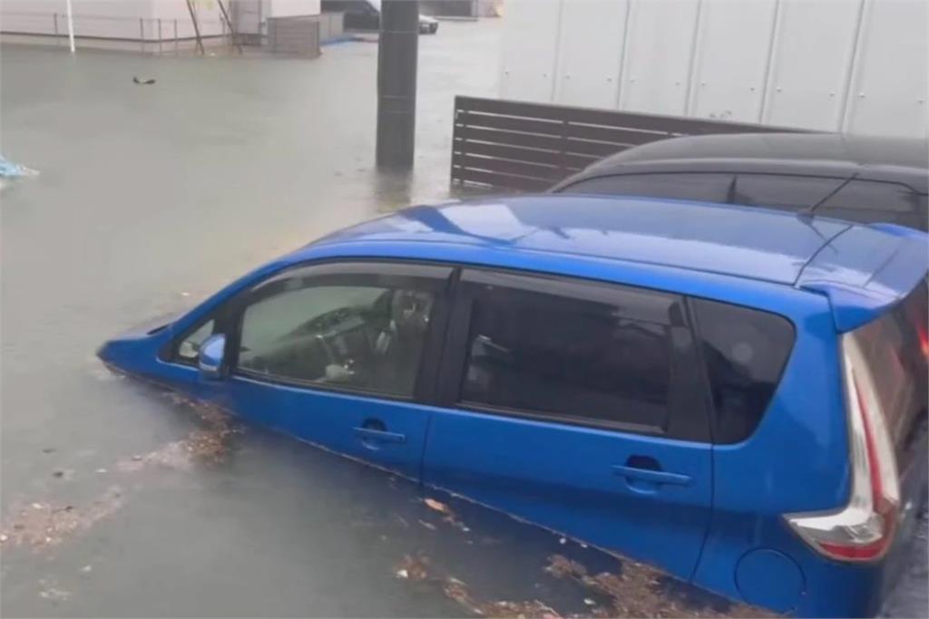 日本名古屋破紀錄暴雨200車泡水　117萬人緊急避難亞運受波及