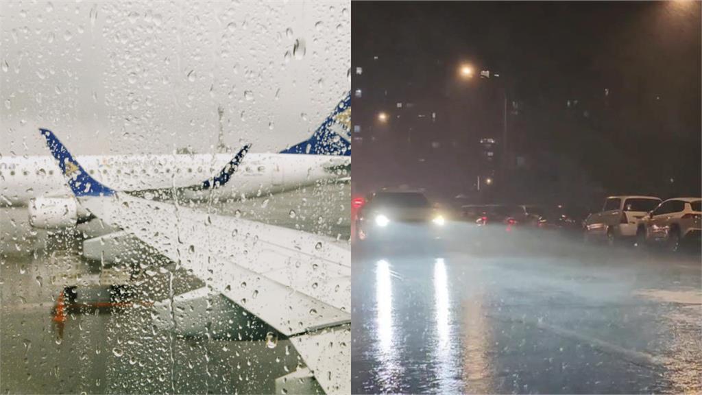 飛機硬扛暴雨回桃園！機艙狂晃「乘客吐成一團」驚險畫面曝：像雲霄飛車