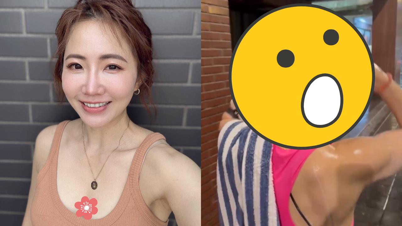 街邊背心辣妹「雨中洗頭」　轉頭竟是謝忻本人！超狂畫面震撼全網