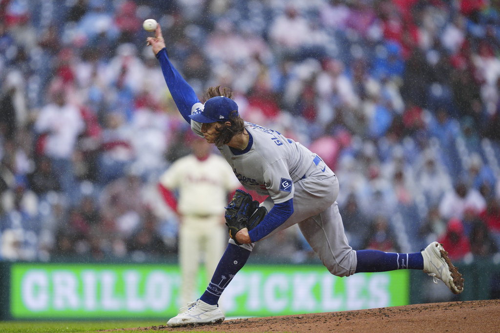 MLB(影)／道奇王牌右投葛拉斯諾2局爆5分　賽後受訪坦言：雨天不是藉口