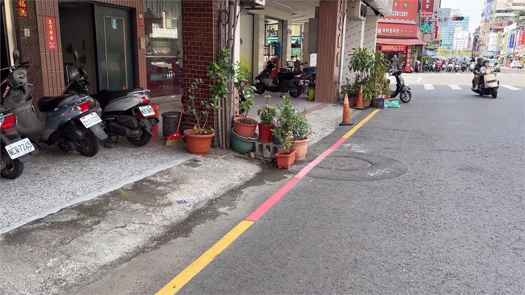 高雄馬路標線「一段黃一段紅」　民眾霧煞煞！神人給答案了