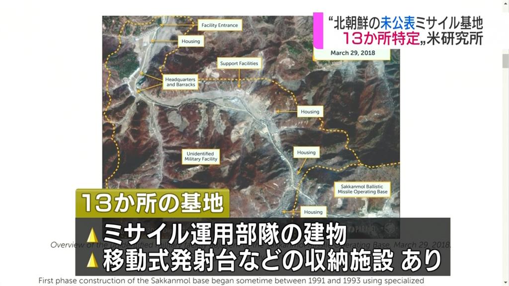 美智庫報告 指北朝鮮有20個秘密飛彈基地